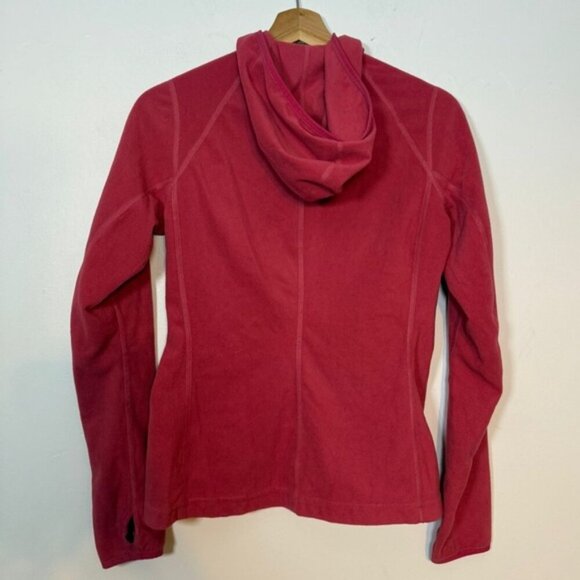 The North Face Women’s TKA 100 Fleece Full-Zip Hoodie Jacket Sz S Pink Red - Picture 8 of 11